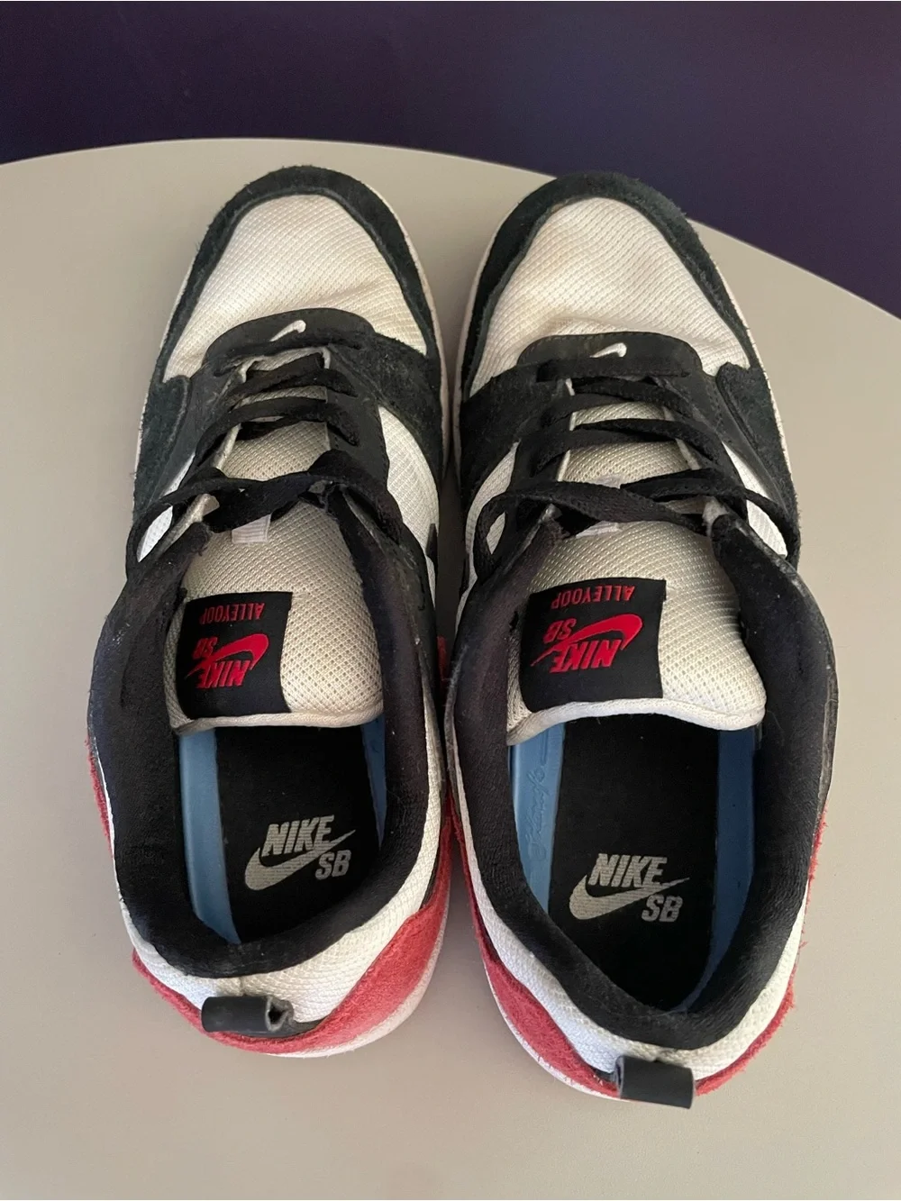 Nike women’s ' Low-Top Sneakers in Black, White & Red
